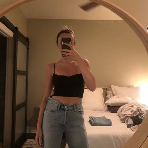 Zara Hi-Rise Straight Leg Jeans